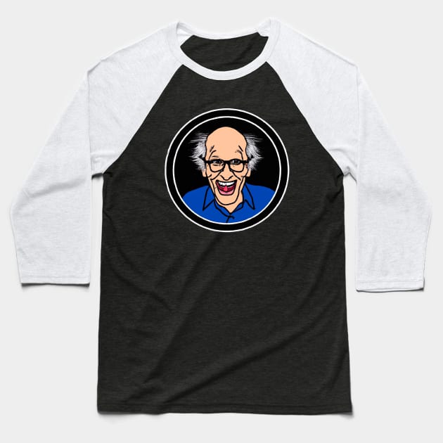 Funny Larry David Baseball T-Shirt by Intellectual Asshole